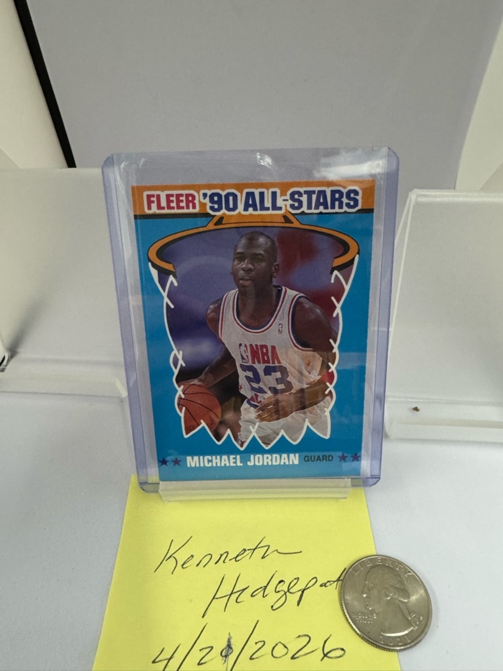 Fleer '90 All-Stars Trading Card - Blue